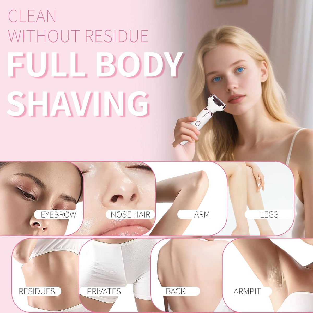 Next gen 4-in-1 Shaver with LED Display and Waterproof