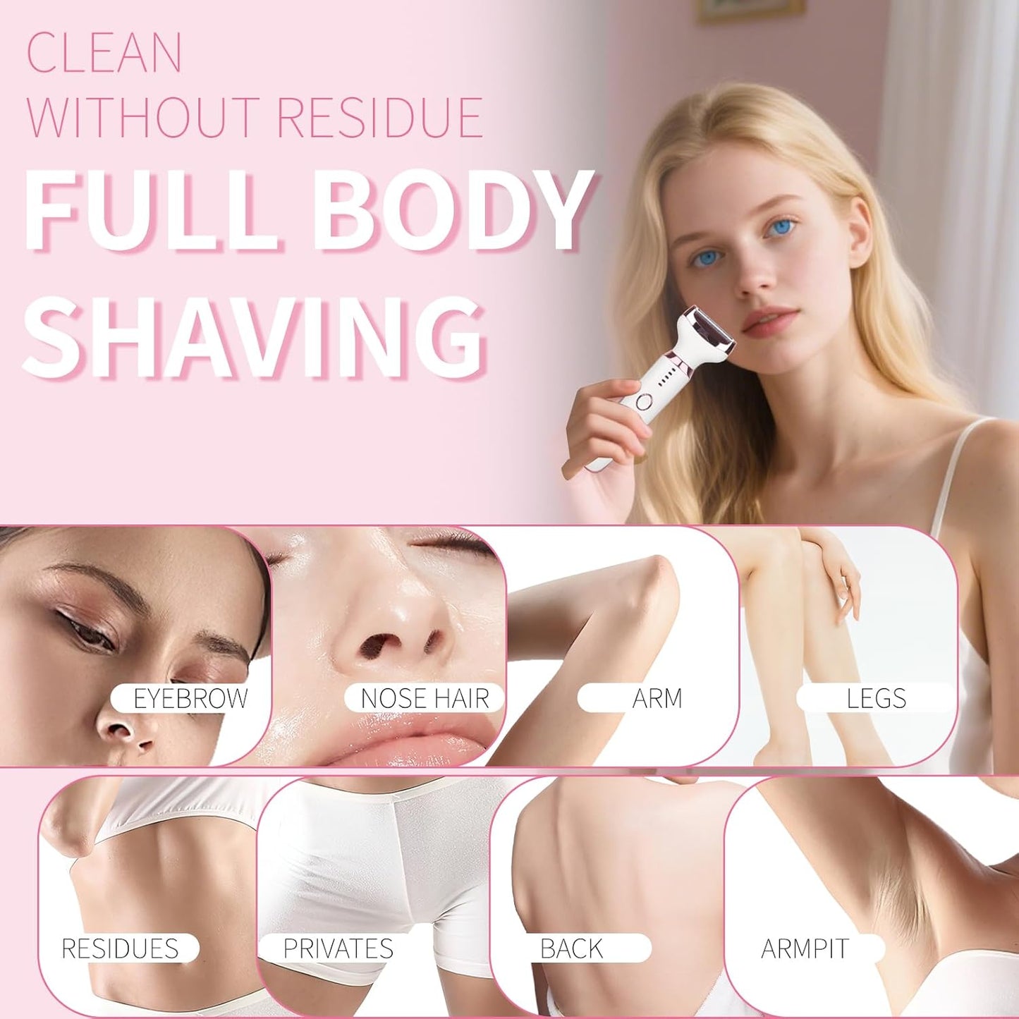 Next gen 4-in-1 Shaver with LED Display and Waterproof