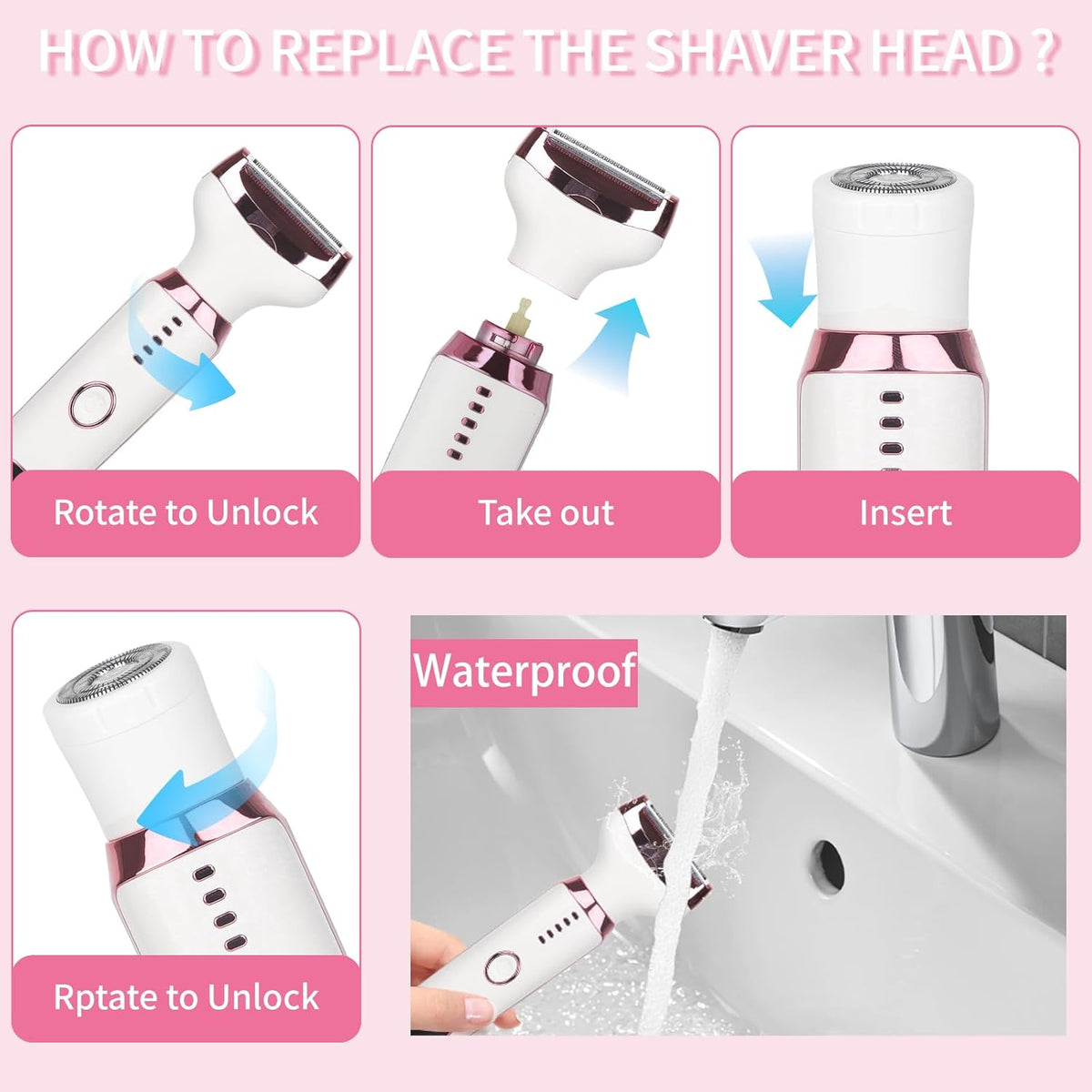 Next gen 4-in-1 Shaver with LED Display and Waterproof
