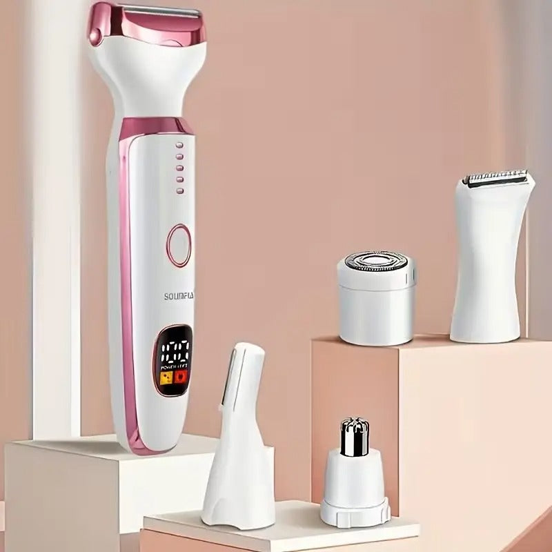 Next gen 4-in-1 Shaver with LED Display and Waterproof