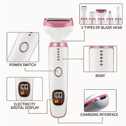 Next gen 4-in-1 Shaver with LED Display and Waterproof